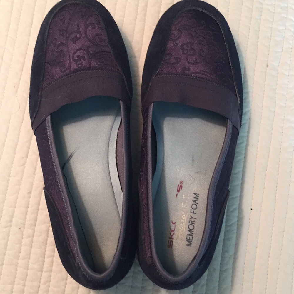 Sketchers memory foam 7 blue shoes  Worn a few x